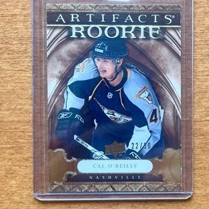 2009-10 Artifacts Rookie Cal O’ Reilly Hockey Gold Card #186 22/50